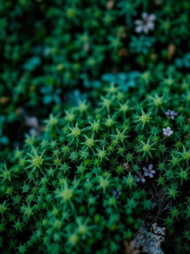 Macro of mossy texture